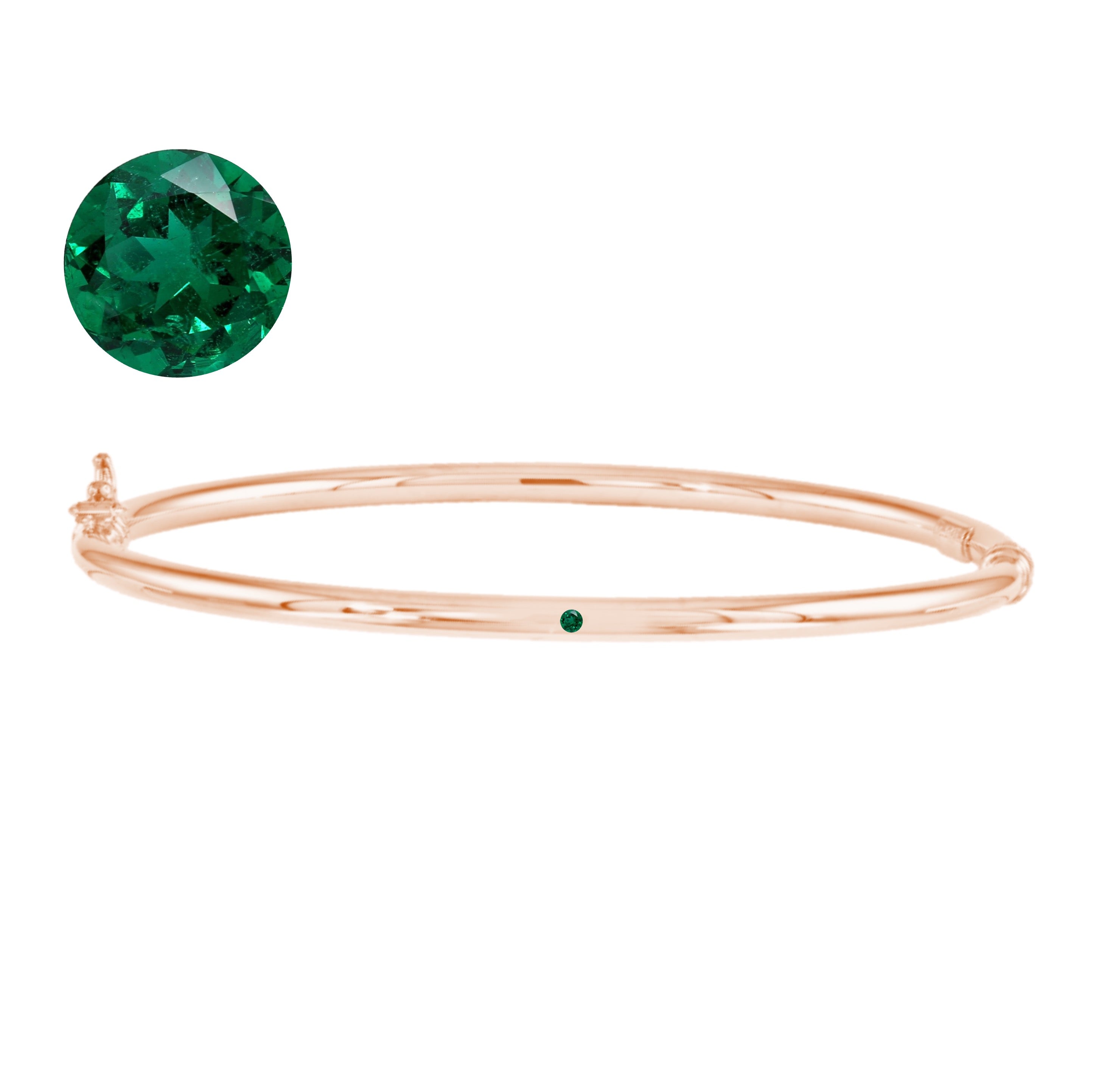 Lulu Birthstone Gold Bangle