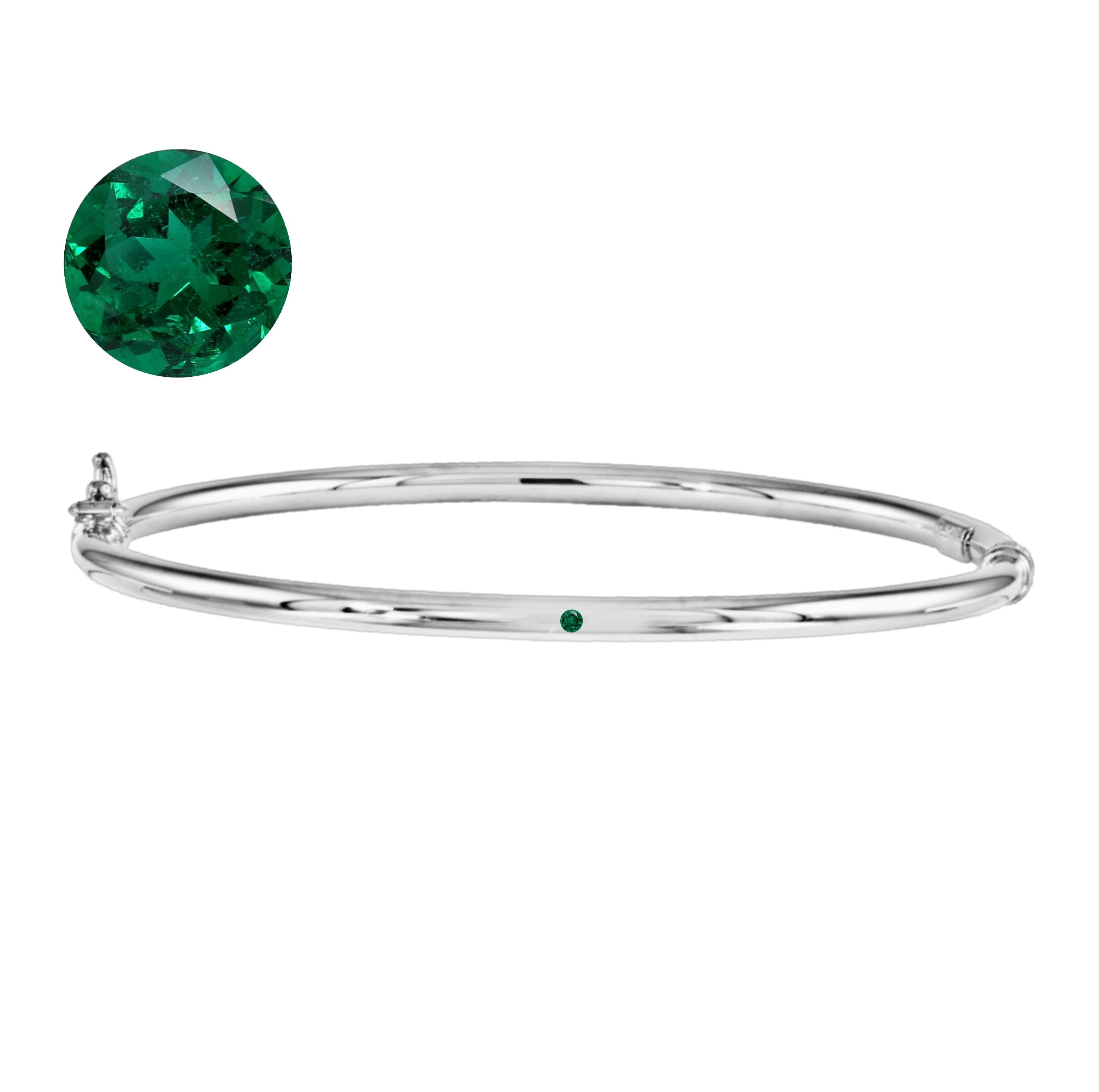 Lulu Birthstone Gold Bangle