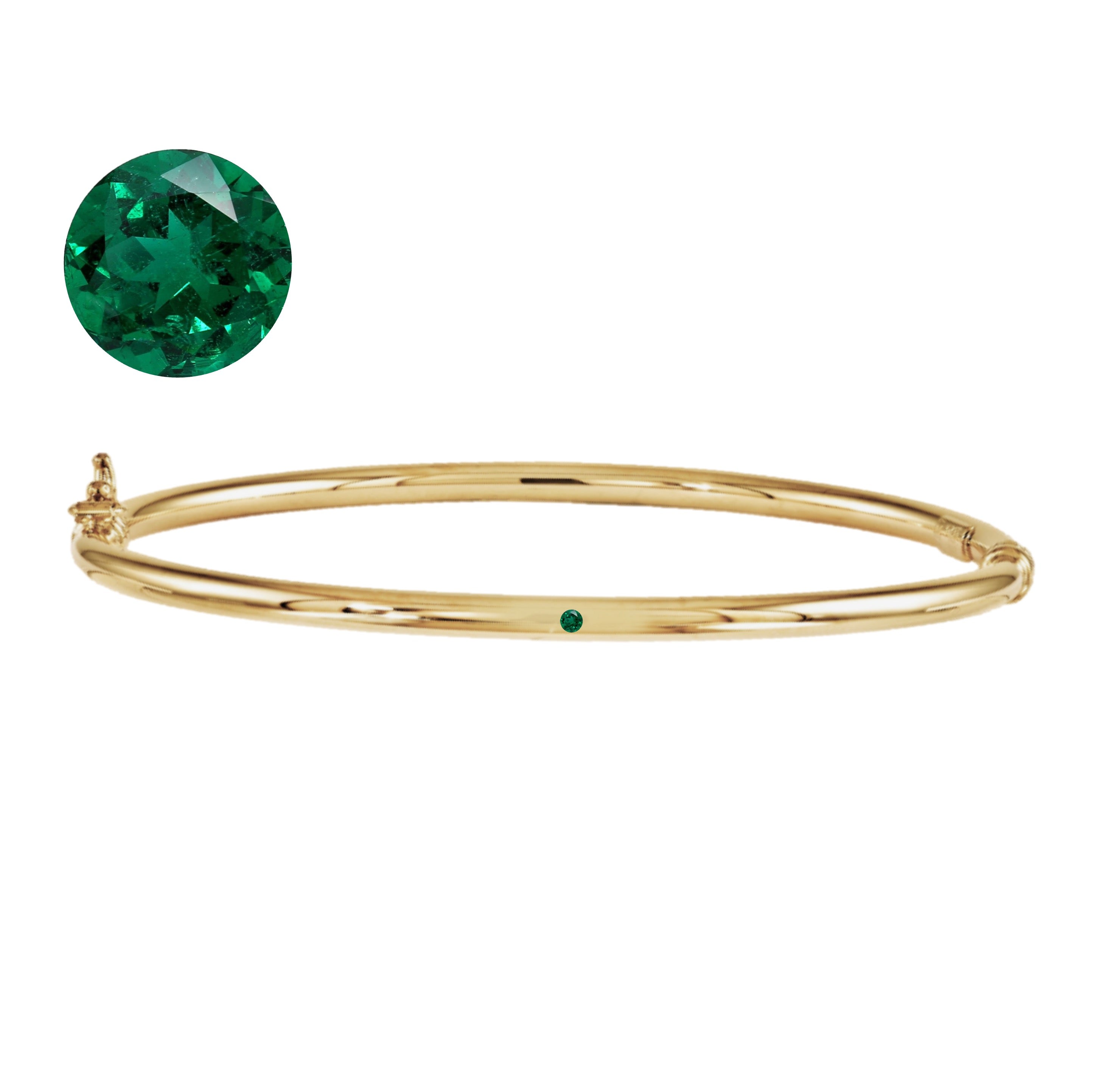 Lulu Birthstone Gold Bangle