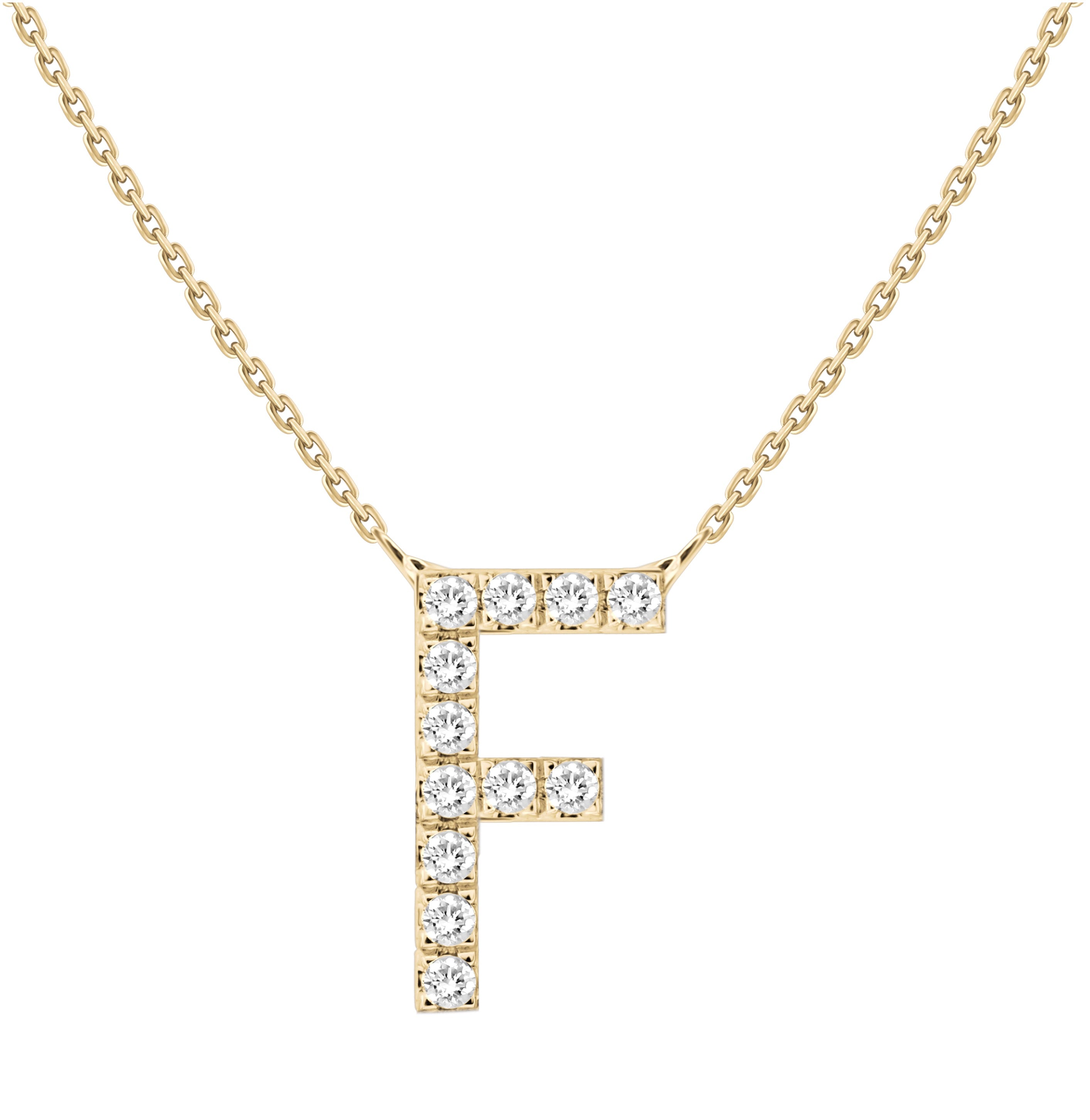 Alphabet Diamond Necklace