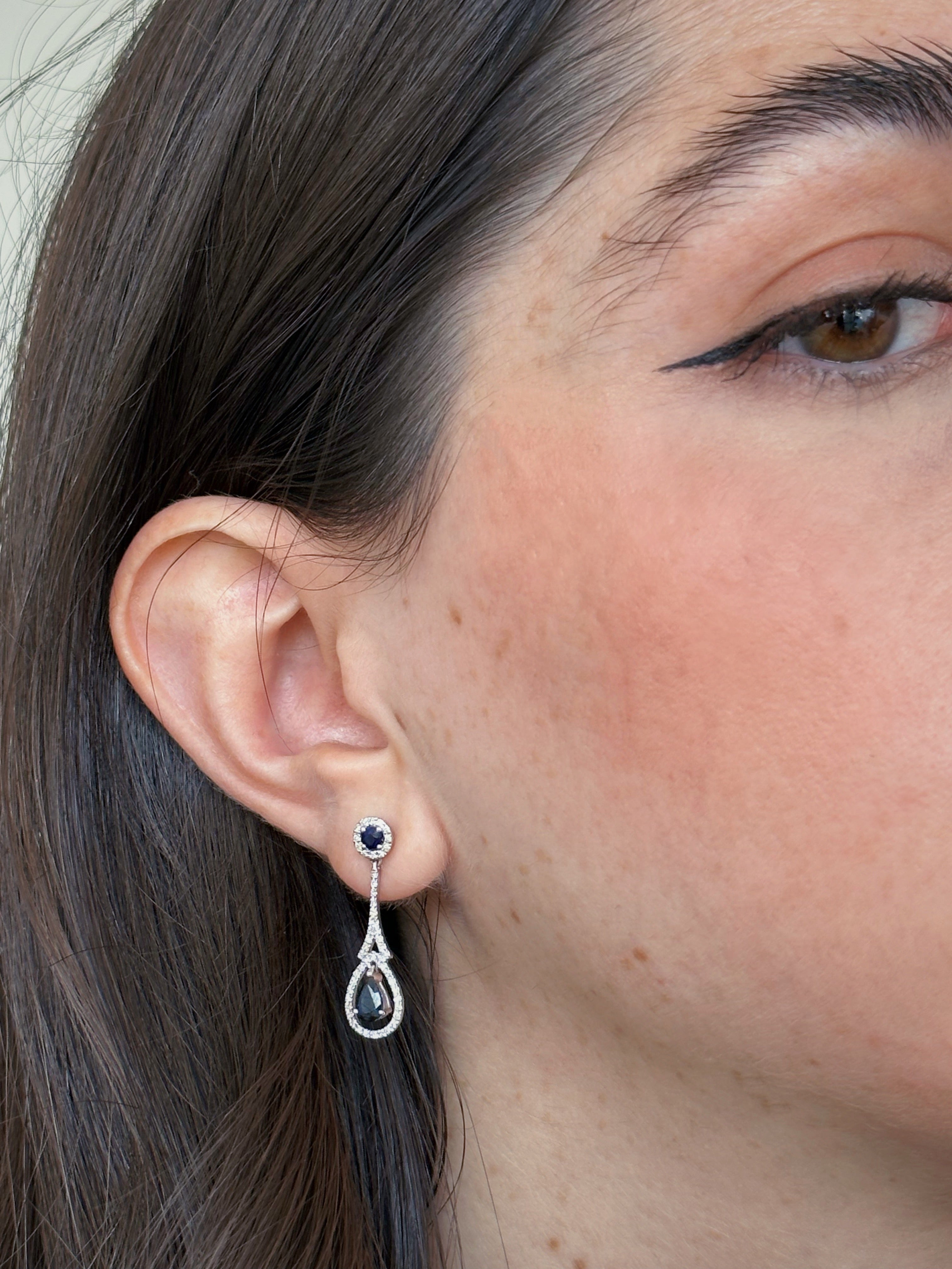 Ofelia Sapphire Diamond Earrings