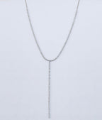 Cecil Half Diamond Lariat Tennis Necklace 1.50 ct.