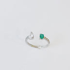 Clariza Emerald Diamond Ring