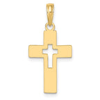 Flat Cut-Out Cross Pendant