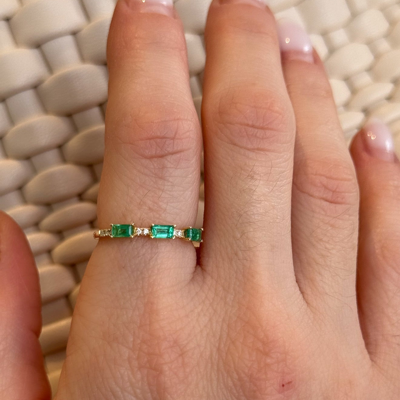 Florencia Emerald Diamond Ring
