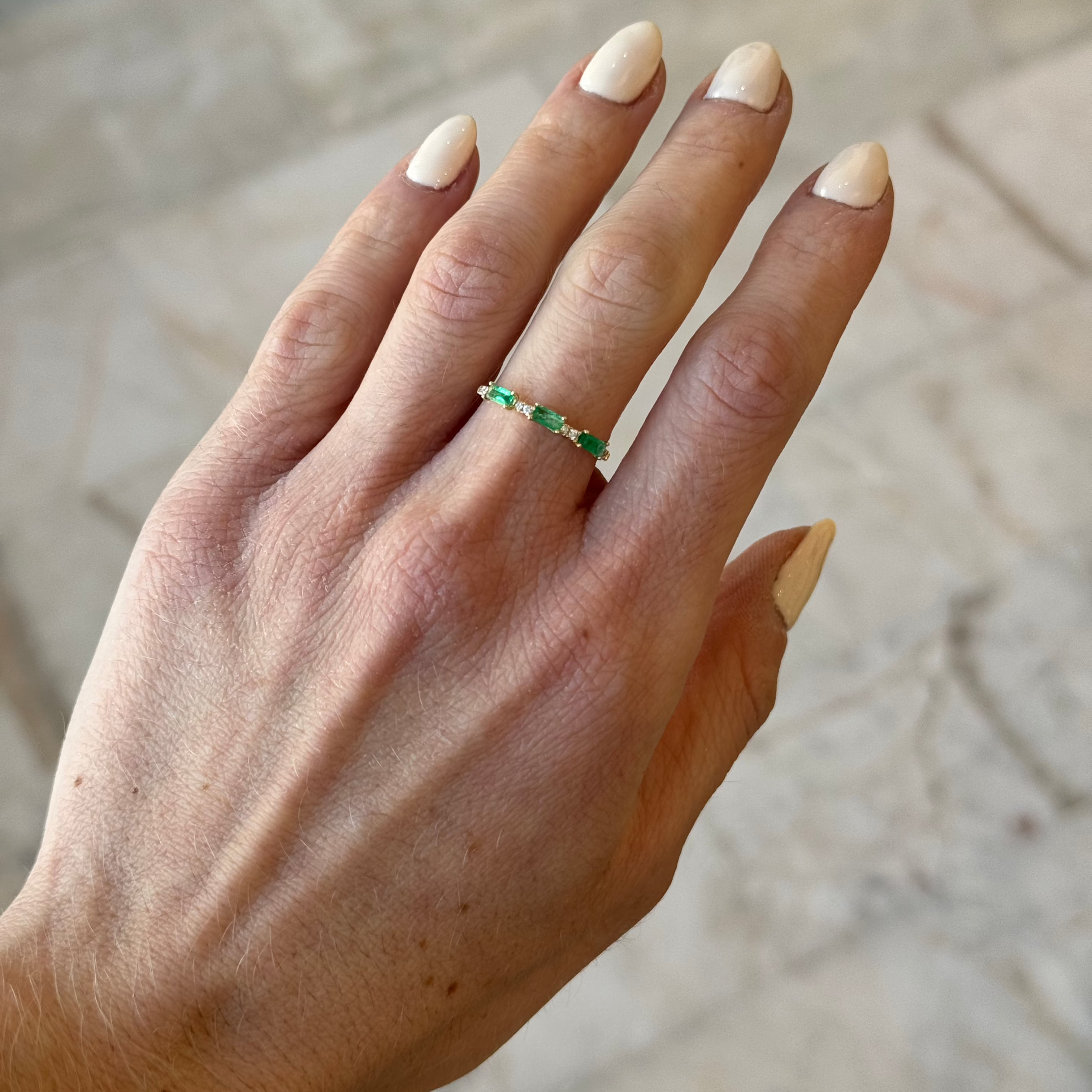 Florencia Emerald Diamond Ring