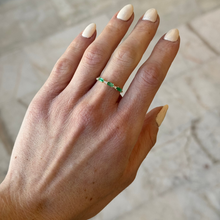 Load image into Gallery viewer, Florencia Emerald Diamond Ring
