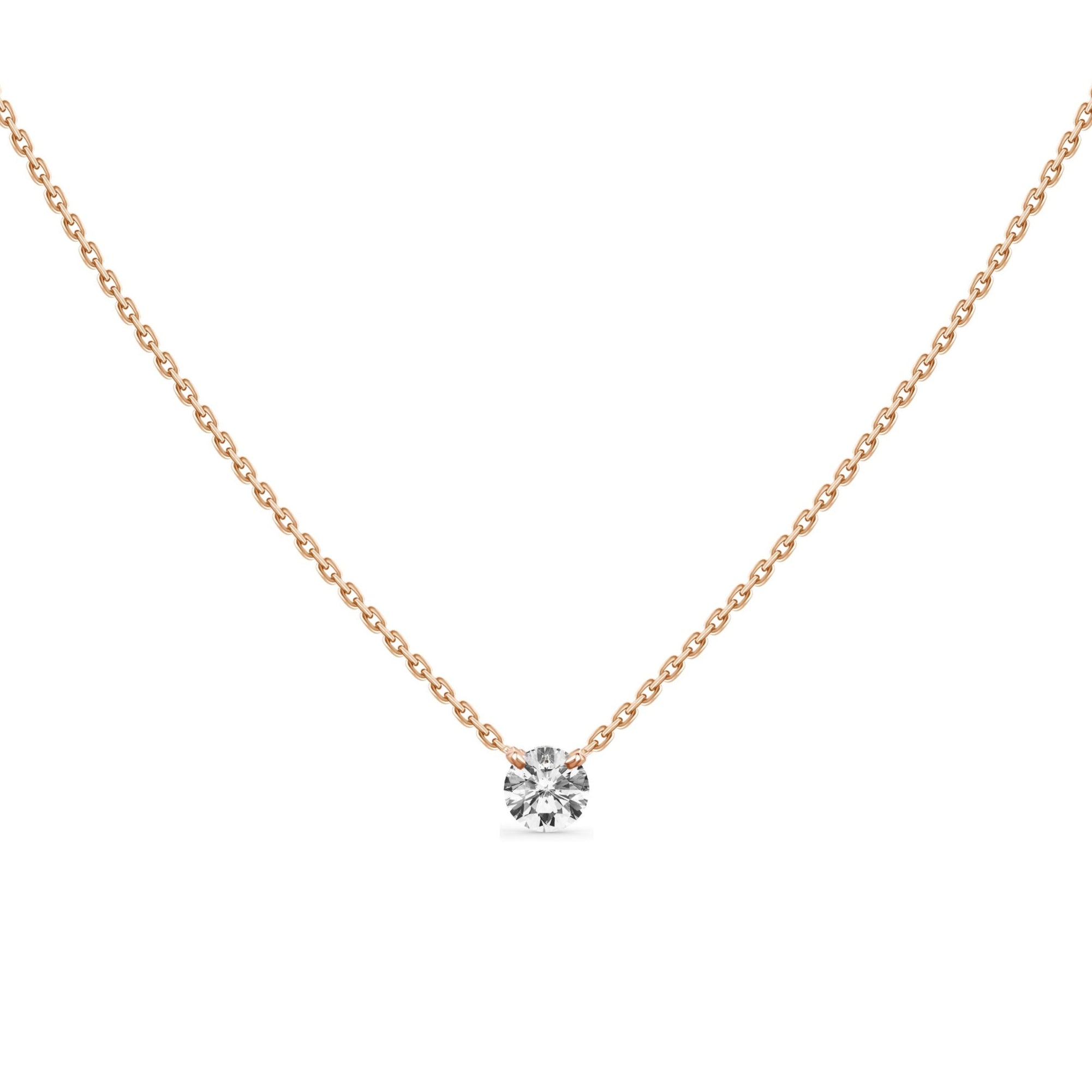 Frida Solitaire Diamond Necklace 0.20 ct.