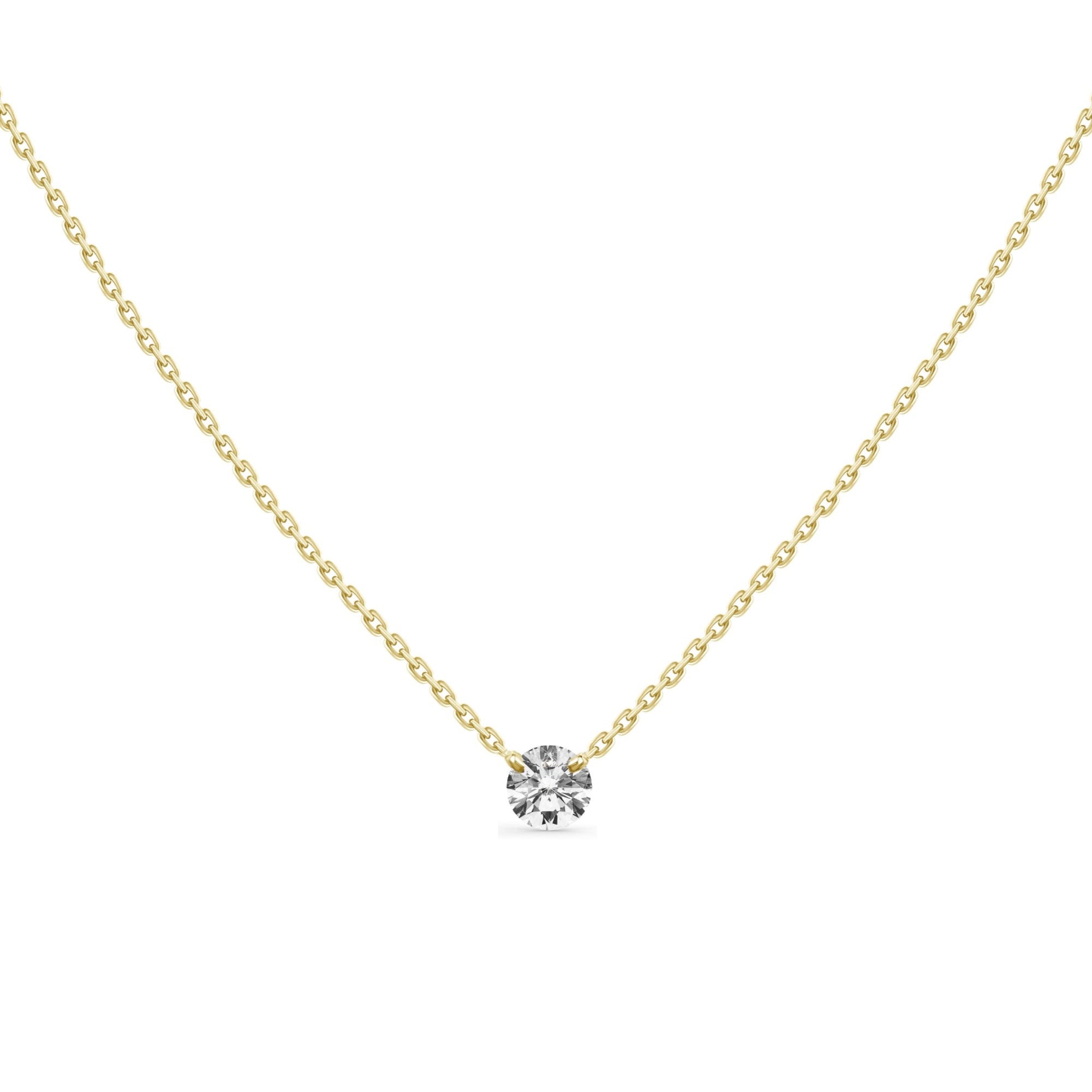 Frida Solitaire Diamond Necklace 0.20 ct.