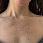 Frida Solitaire Diamond Necklace 0.20 ct.