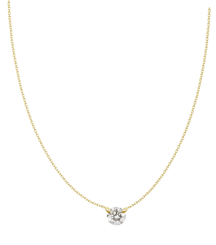 Frida Solitaire Diamond Necklace .20 ct