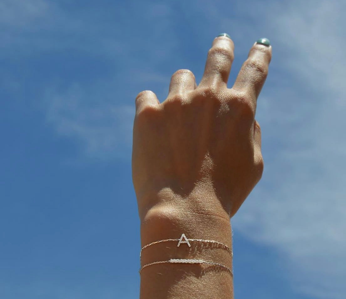 Alphabet Diamond Bracelet