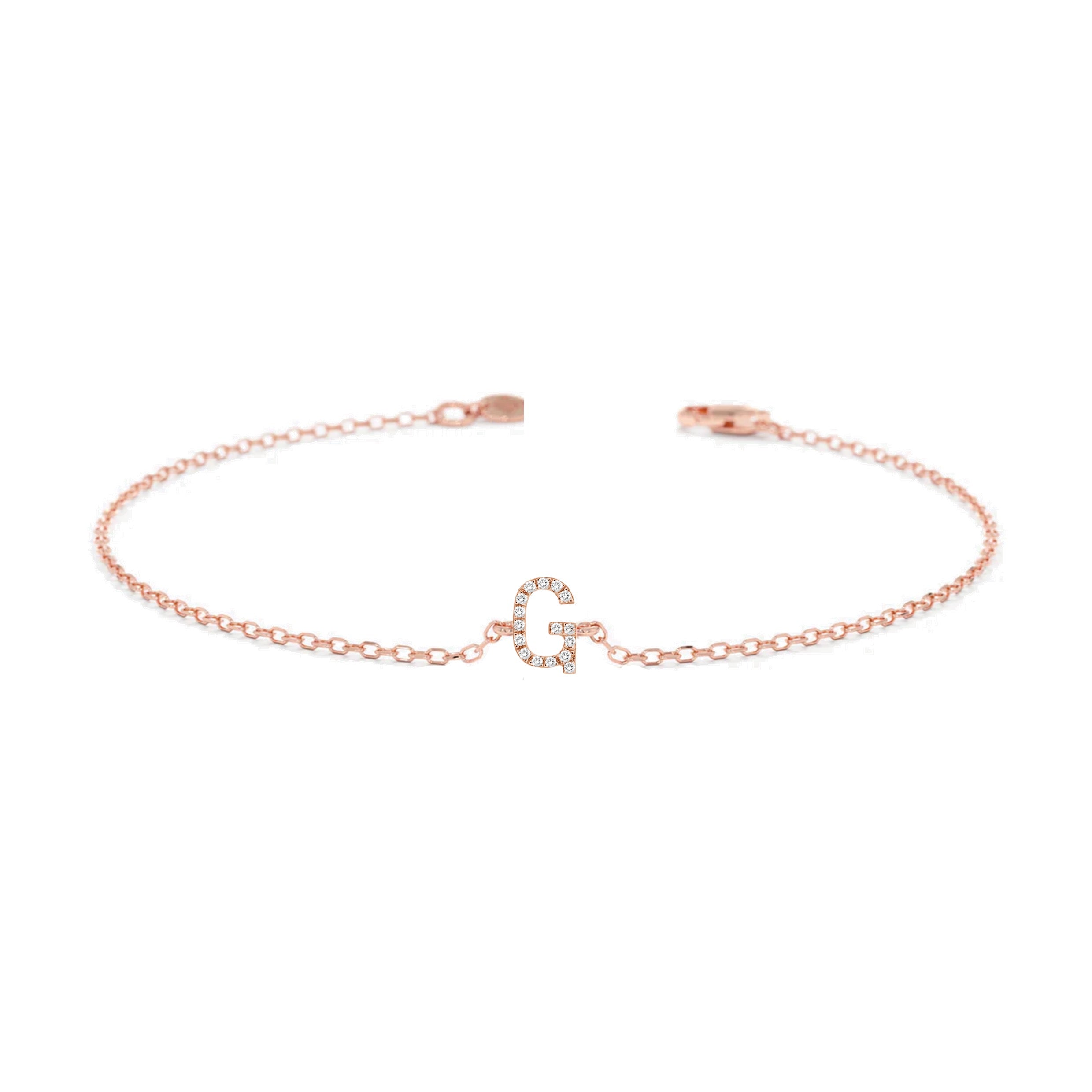 Alphabet Diamond Bracelet
