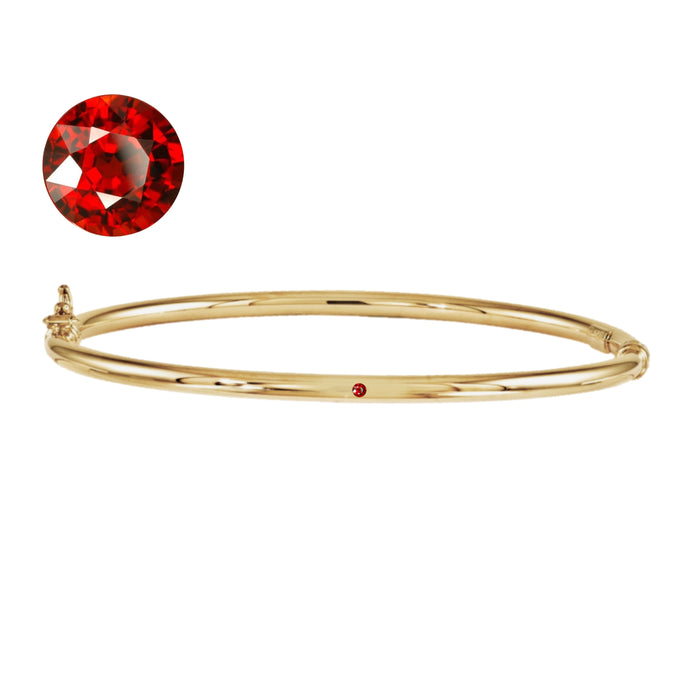 Lulu Birthstone Gold Bangle