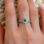 Gretta Emerald Diamond Ring