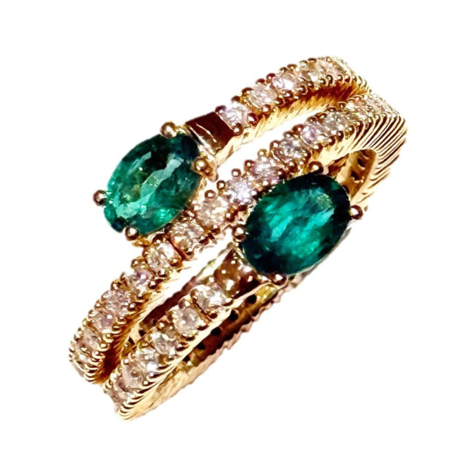 Hailey Emerald Diamond Ring