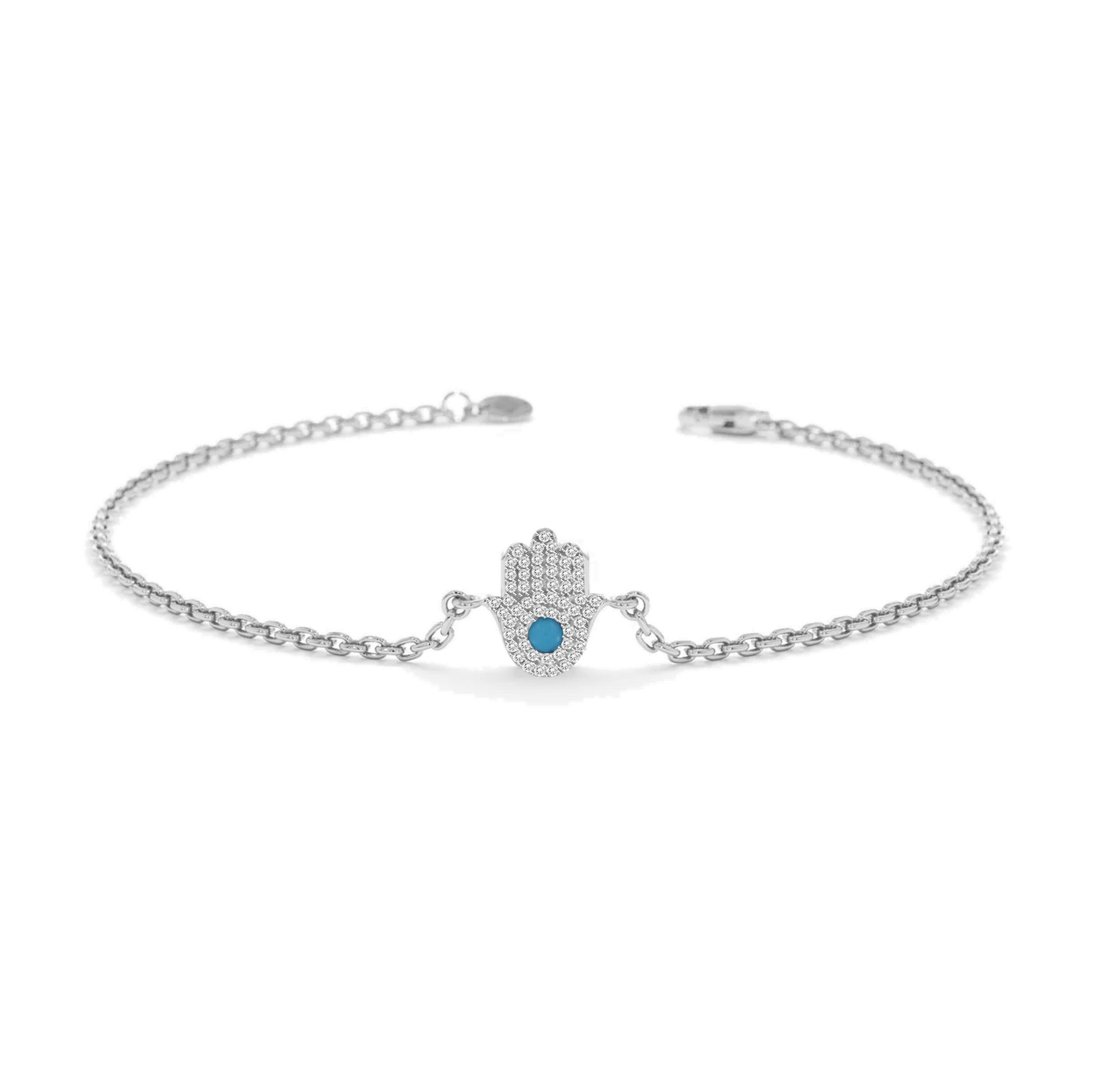 Hamsa Turquoise Bracelet