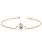 Hamsa Turquoise Bracelet