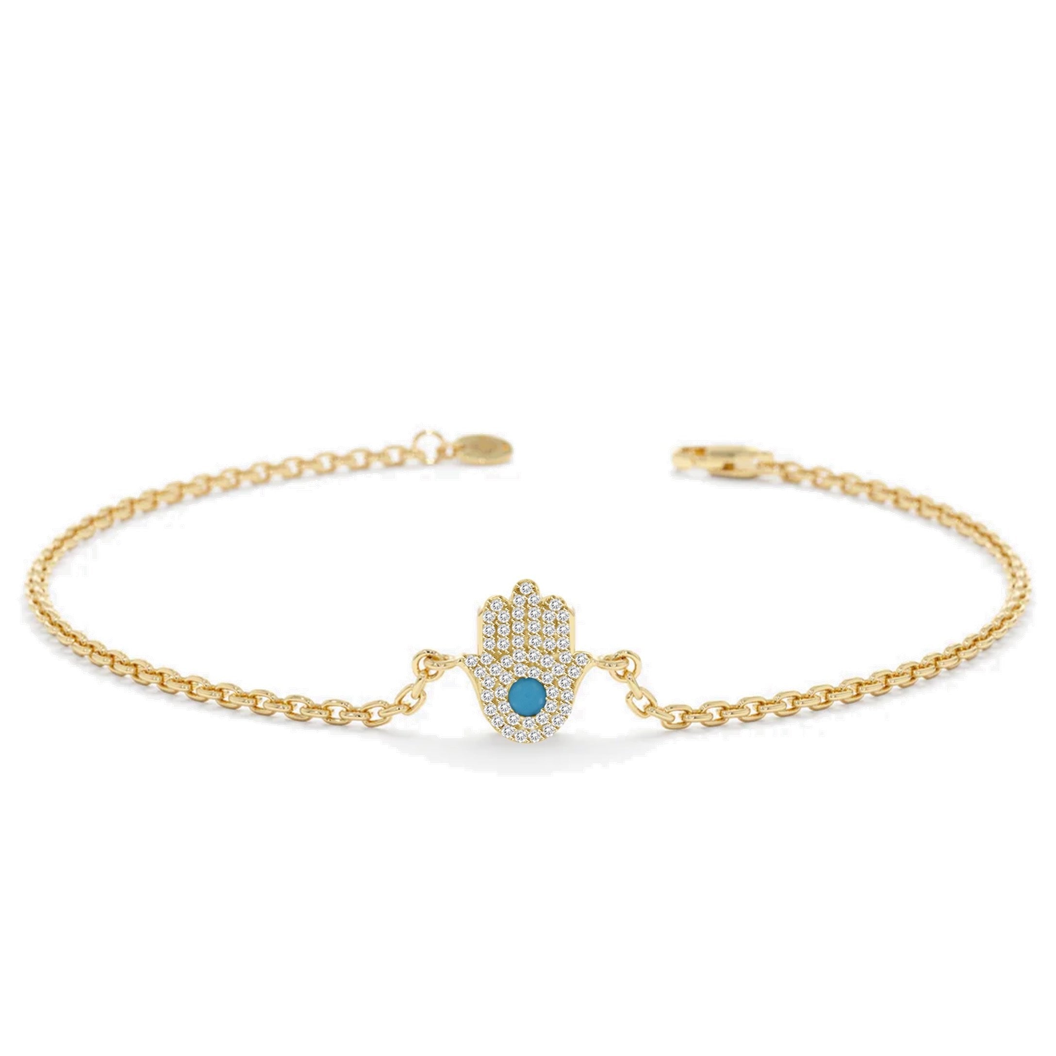 Hamsa Turquoise Bracelet