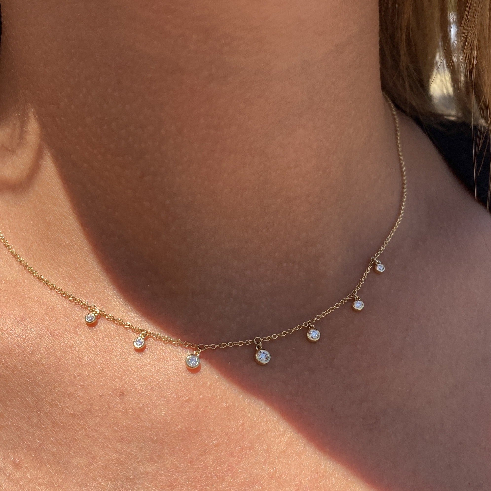 Eliana Bezel Diamond Necklace