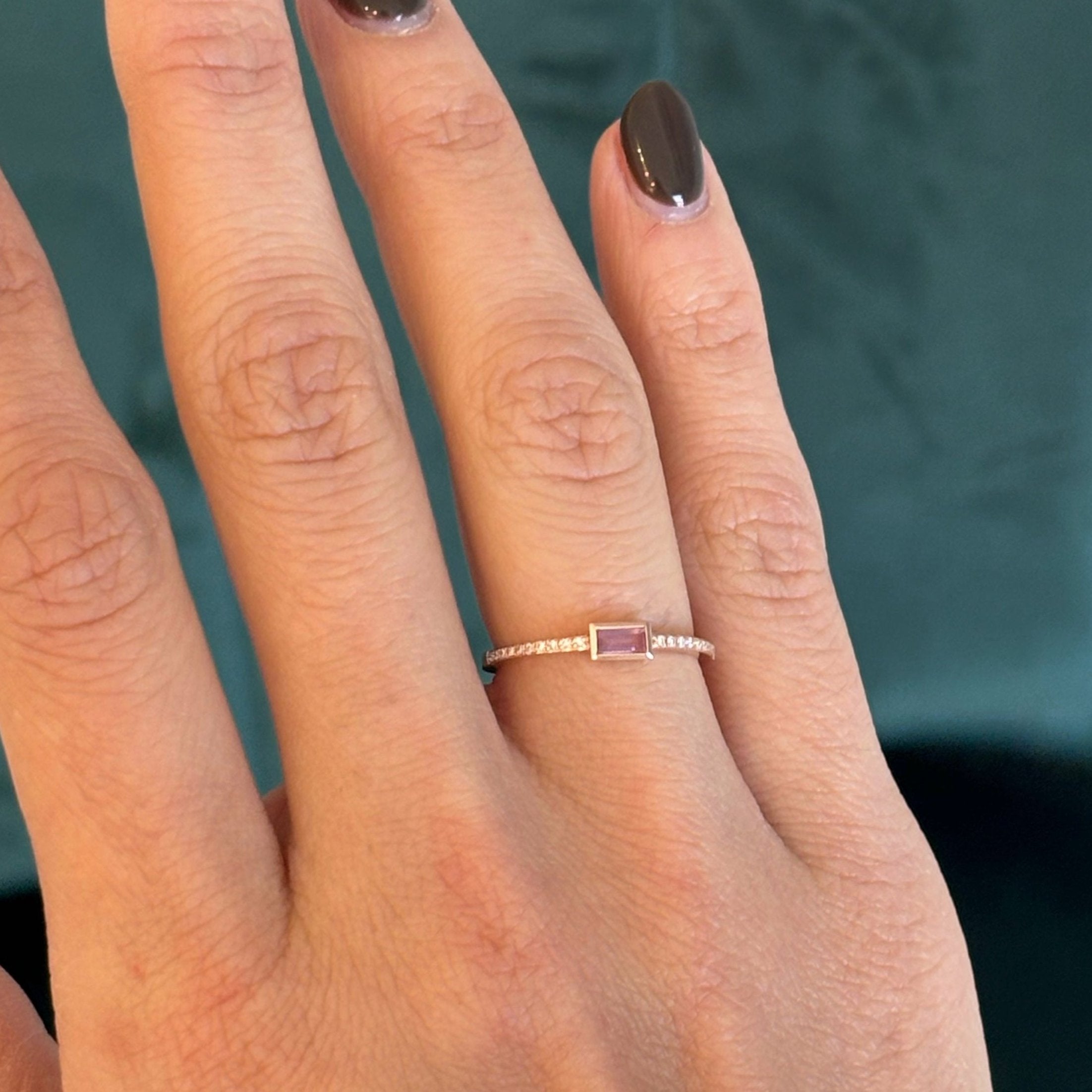 Zarina Bezel Pink Sapphire Ring