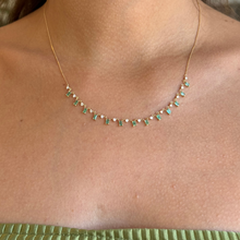 Load image into Gallery viewer, Capri Emerald Diamond Necklace
