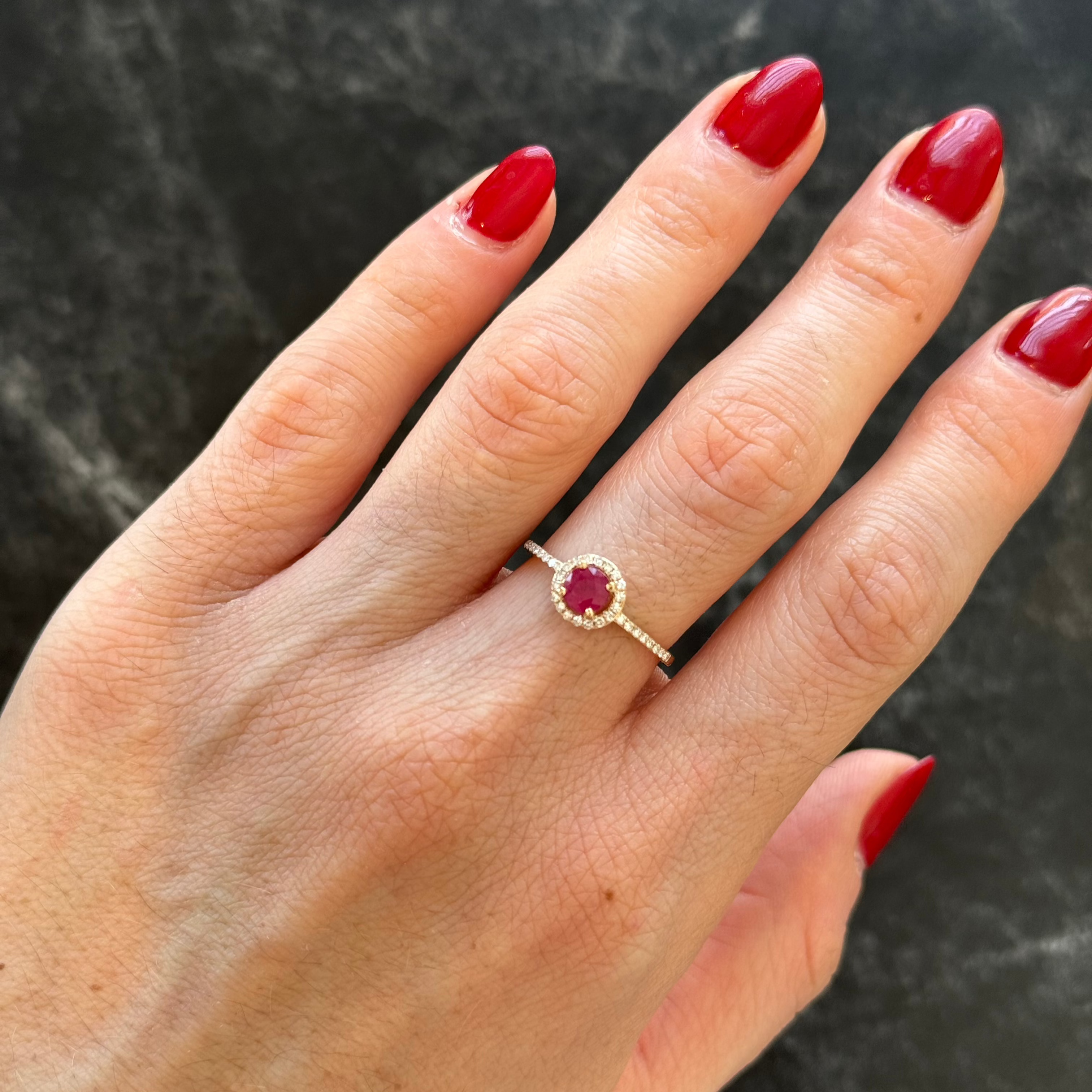 Marsella Ruby Diamond Ring