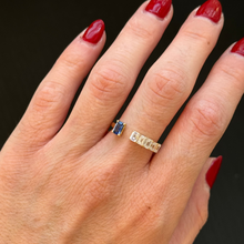 Load image into Gallery viewer, Anahi Blue Sapphire Diamond Ring
