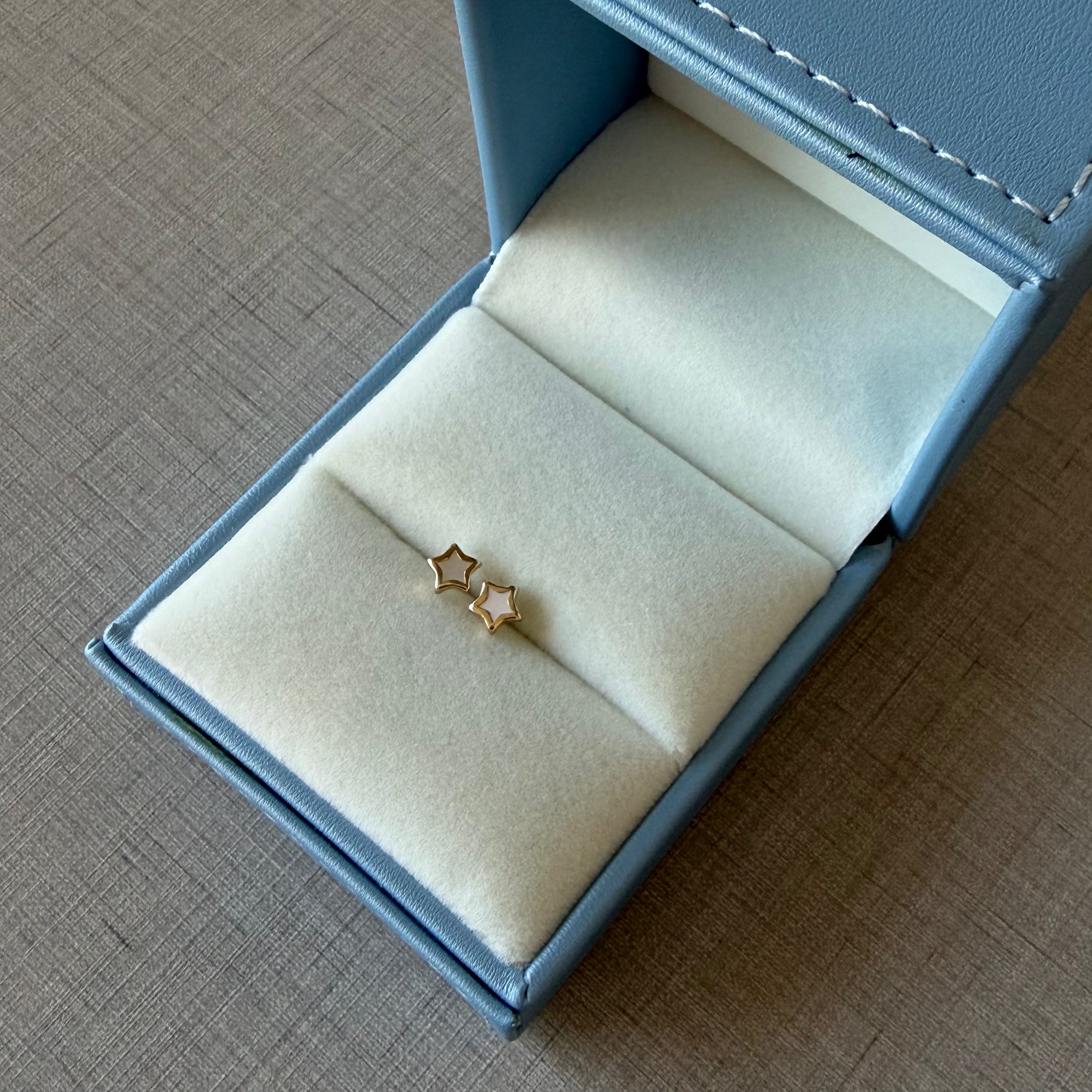 Baby Star Mother of Pearl Earrings