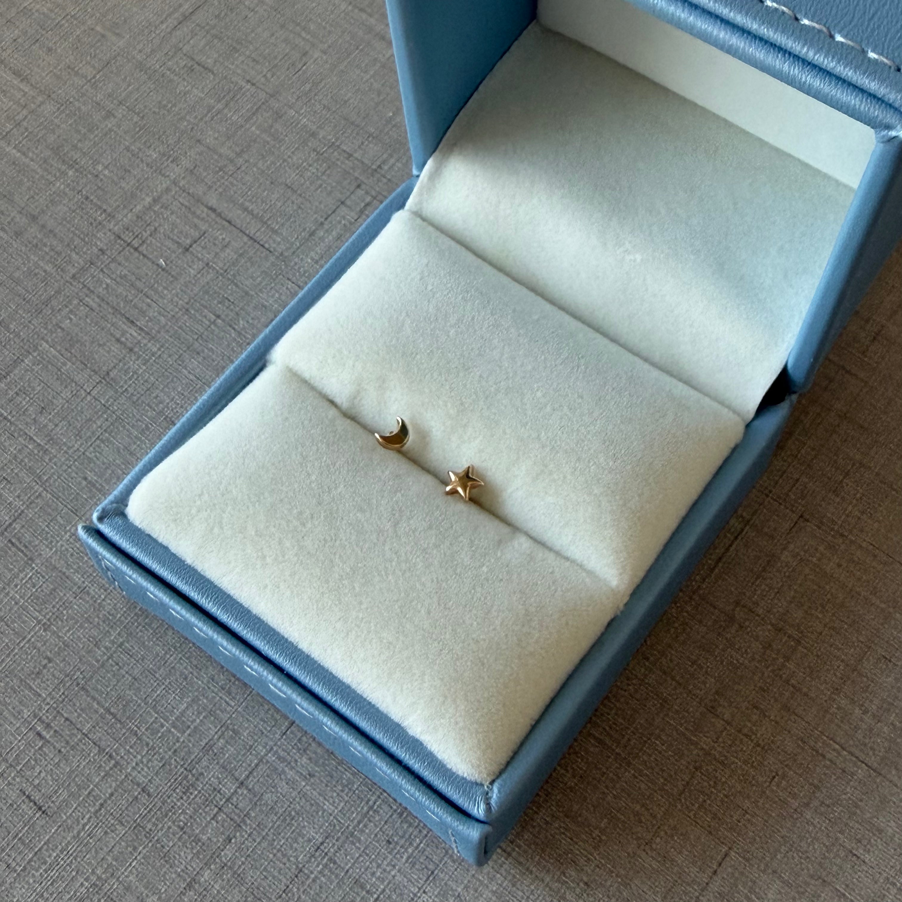 Baby Moon and Star Earrings