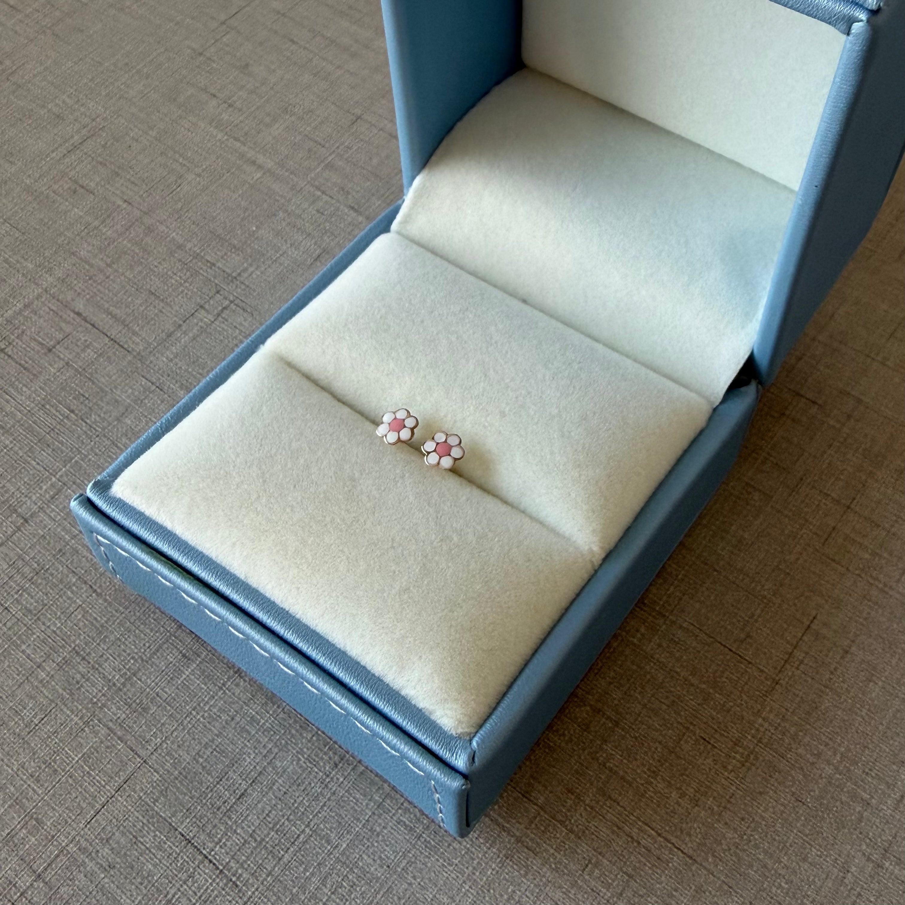 Baby Enamel Flower Earrings