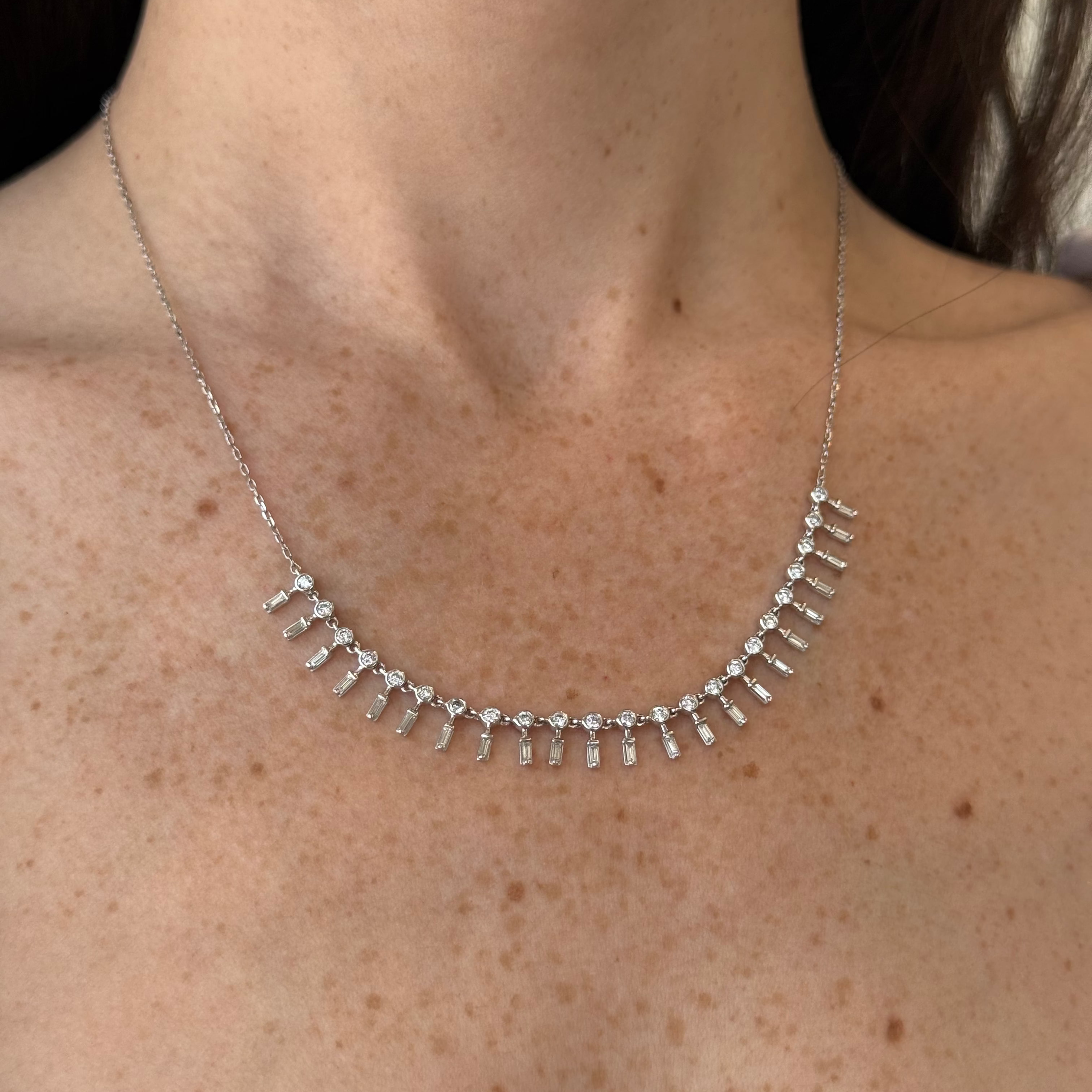 Antonia Diamond Station Necklace