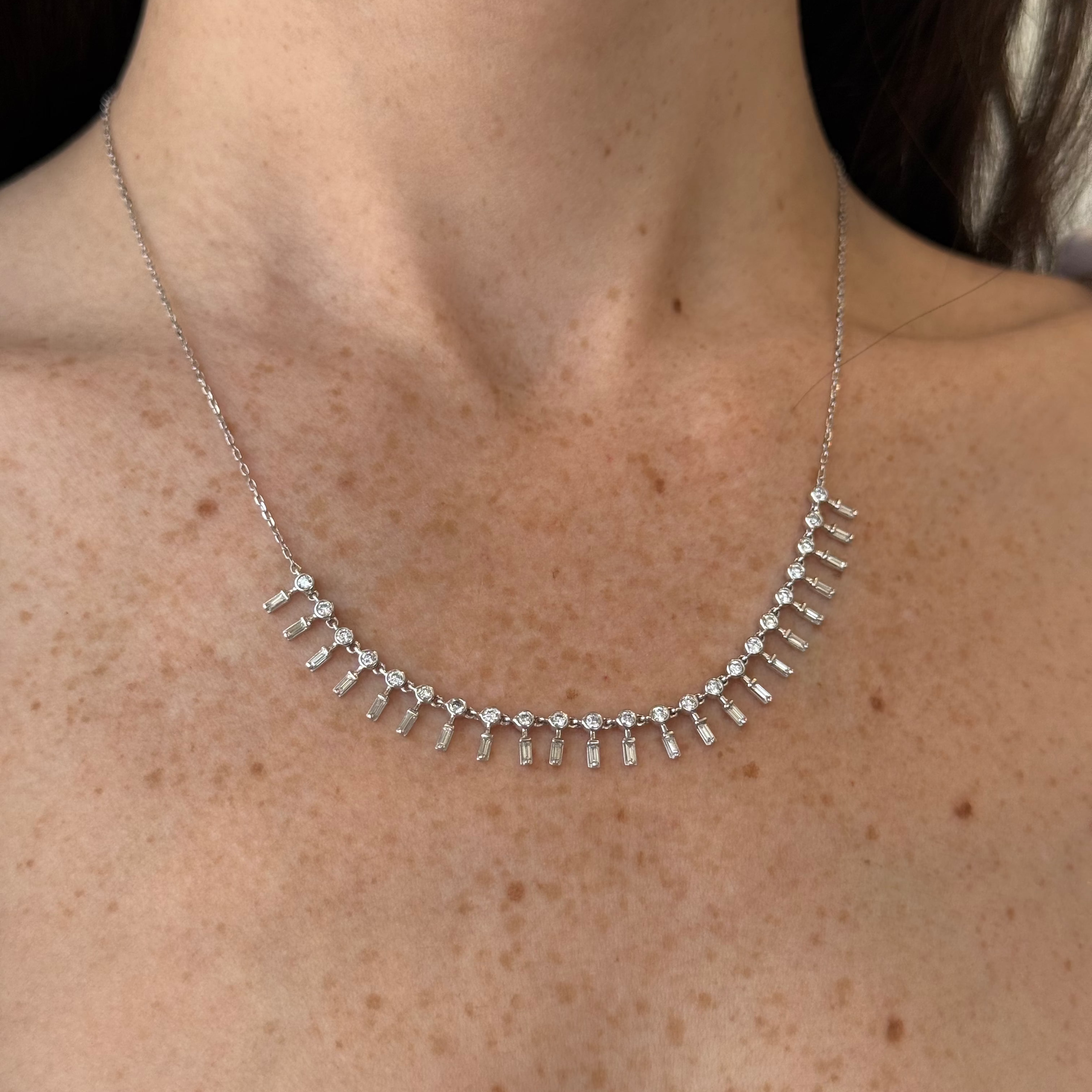 Antonia Diamond Station Necklace