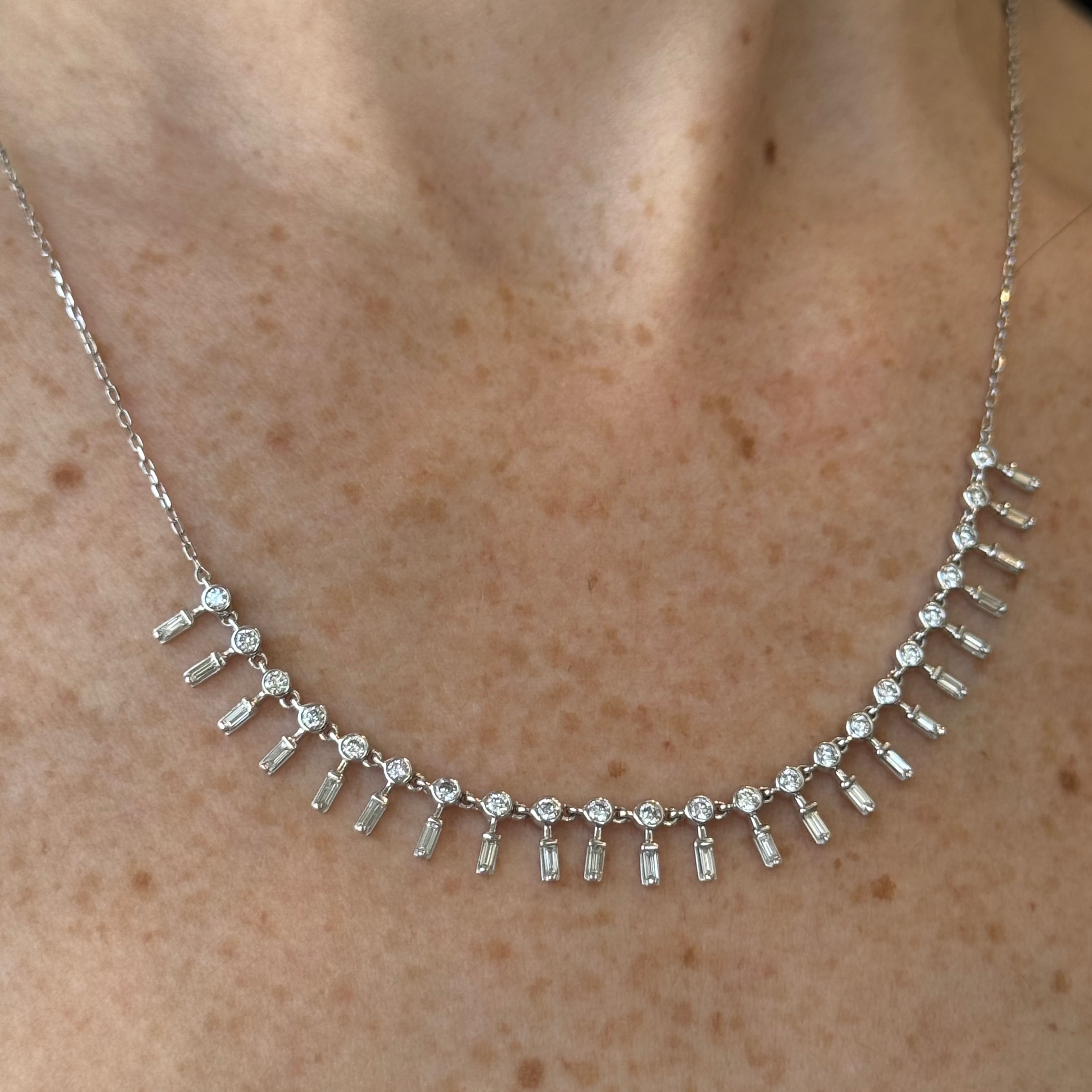 Antonia Diamond Station Necklace