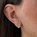 Genovia Pearl Diamond Earrings