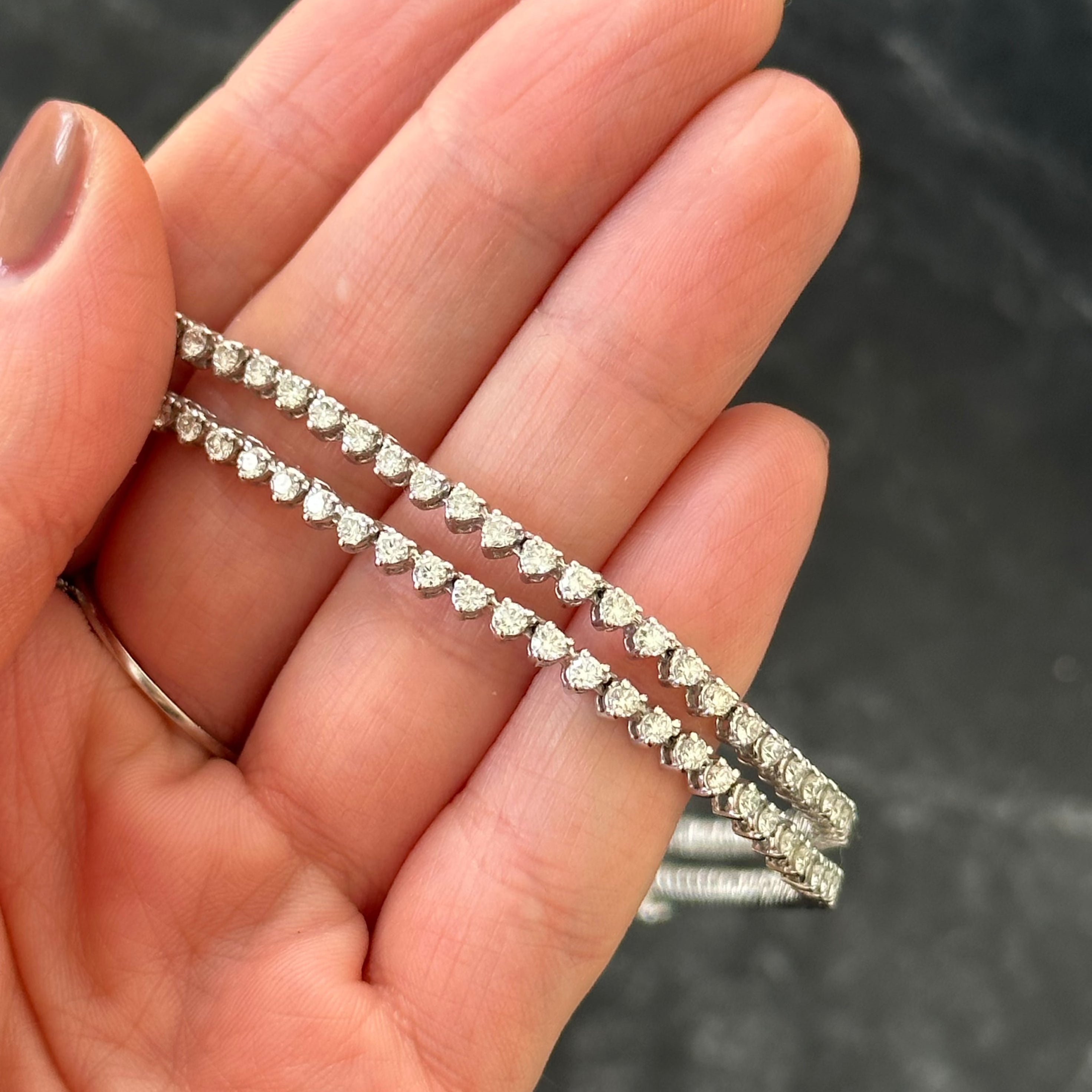 Serena Diamond Straight Tennis Necklace 5.0 ct.