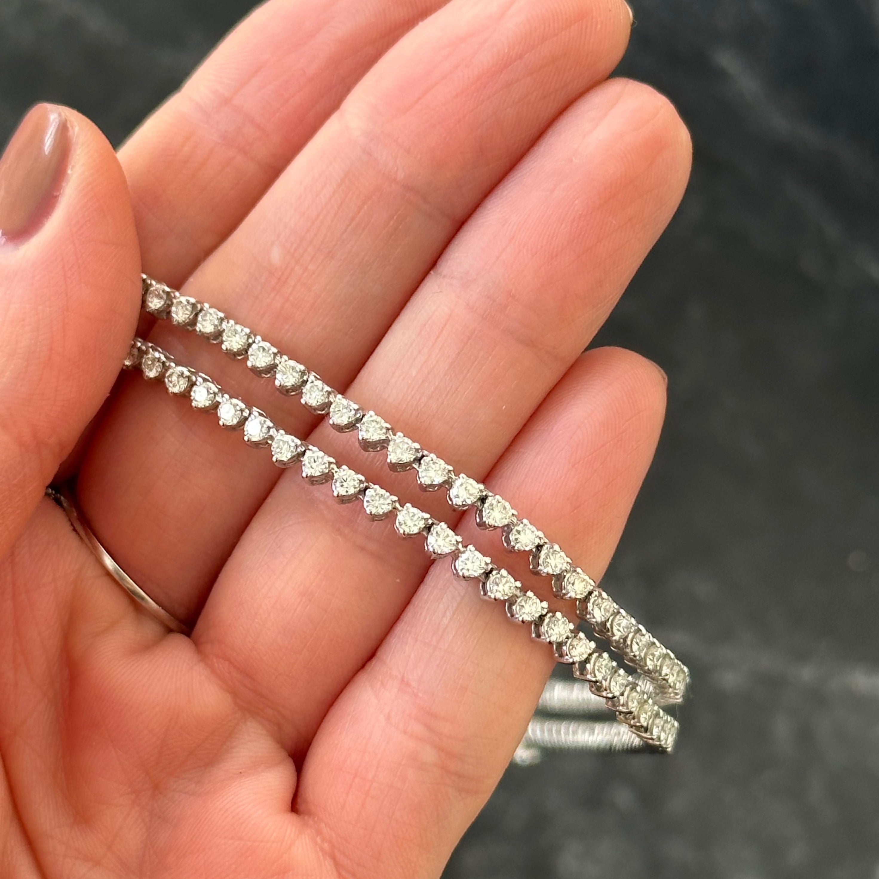 Serena Straight Diamond Tennis Necklace 5.0 ct.