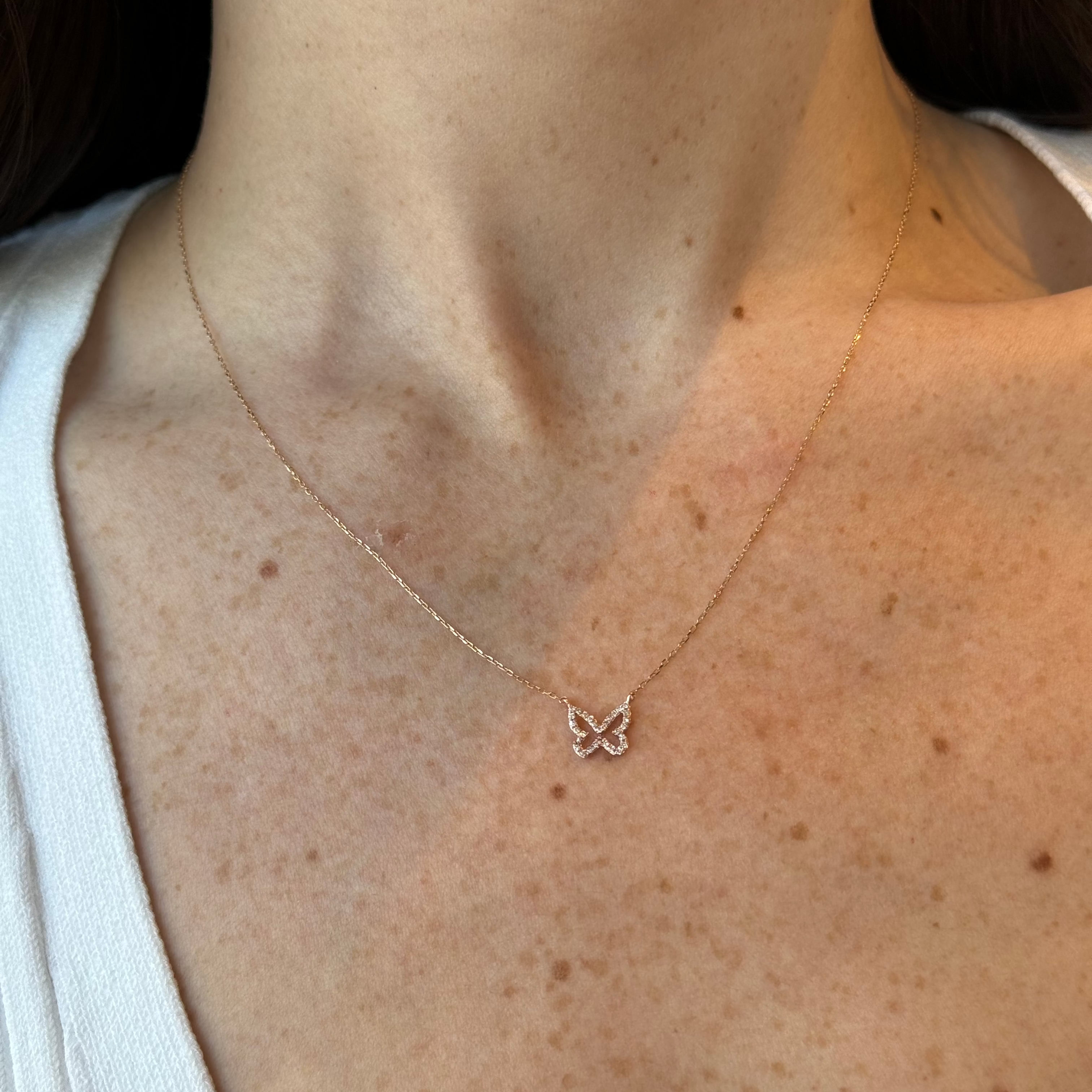 Madeline Butterfly Diamond Necklace