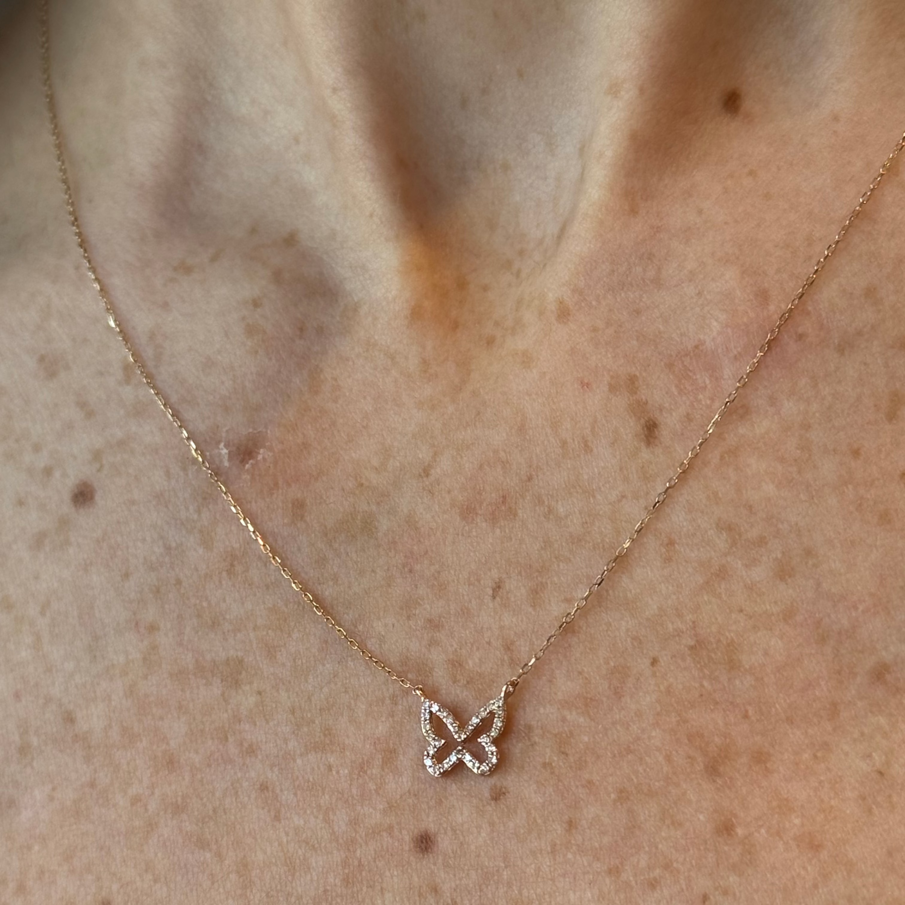 Madeline Butterfly Diamond Necklace