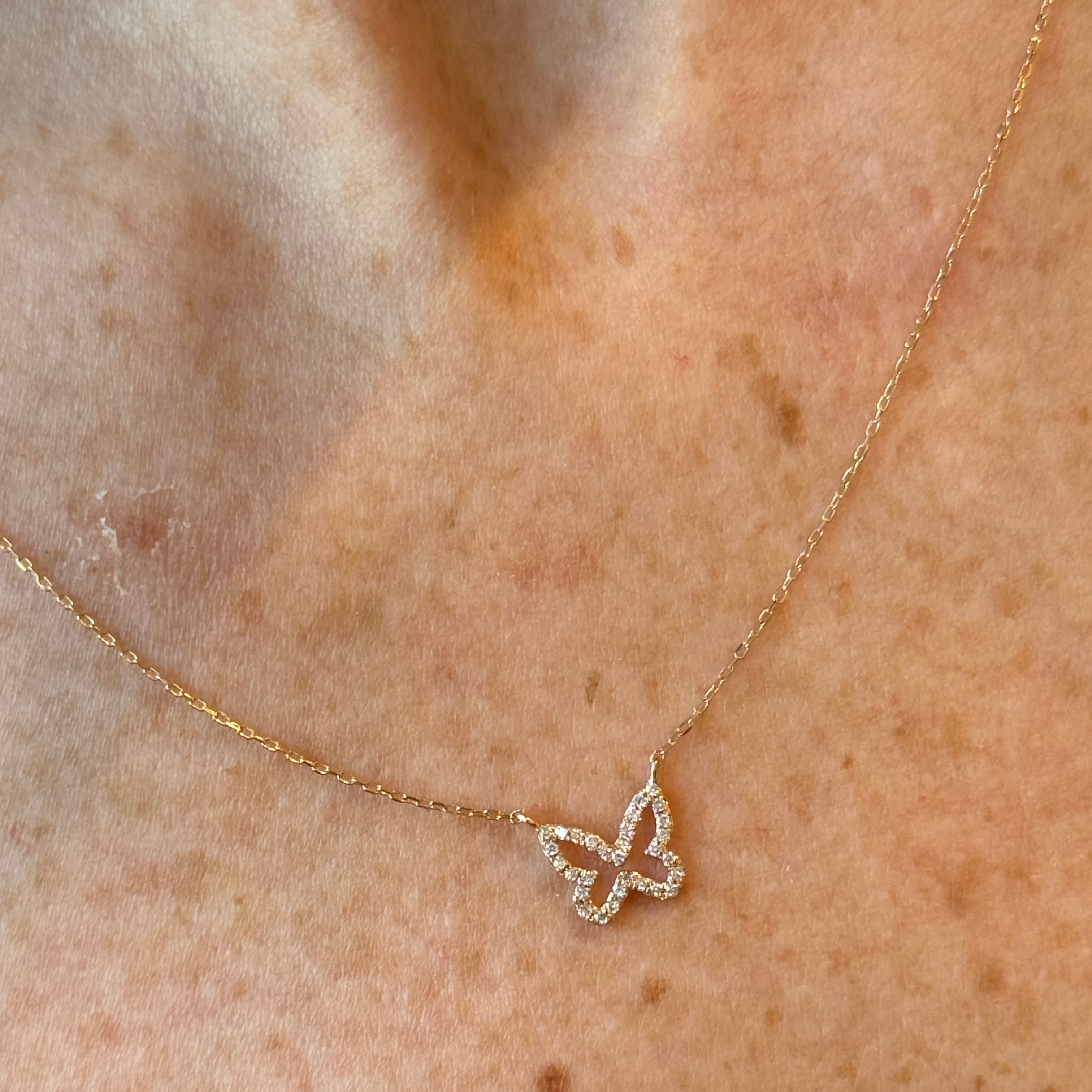 Madeline Butterfly Diamond Necklace