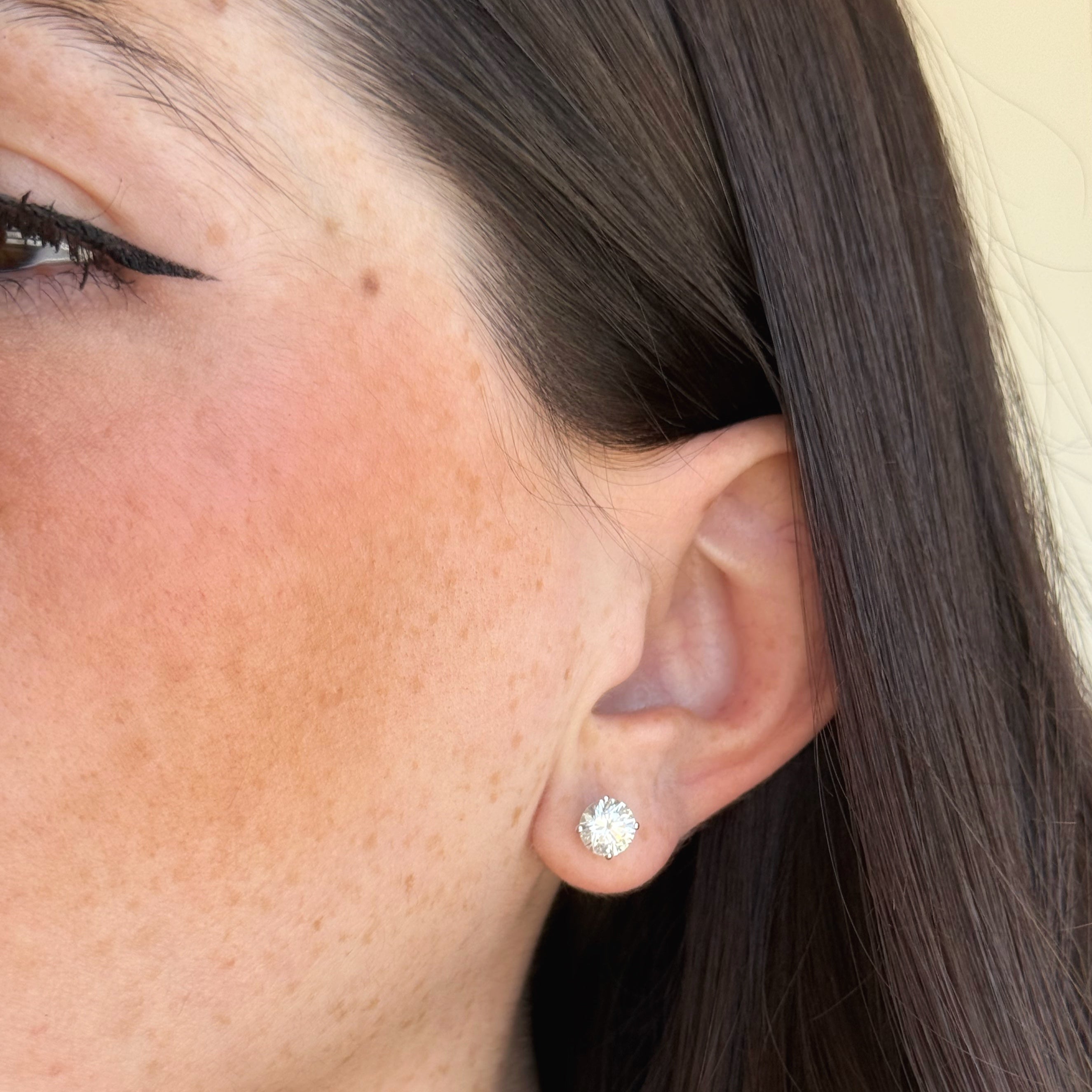 Round Cut Lab Diamond Studs 2.0 ct.