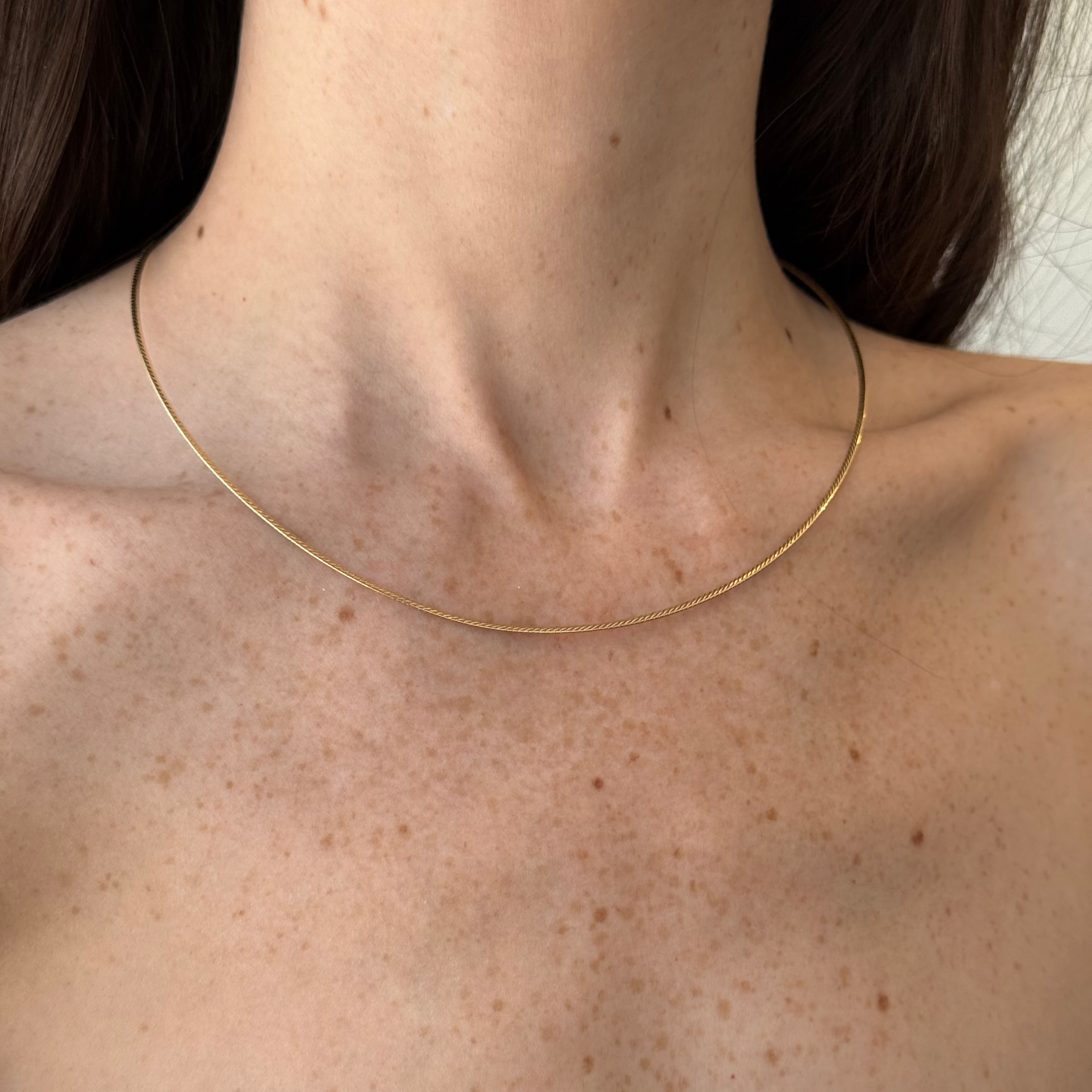 Mercedes Reversible Two Tones Collar Necklace