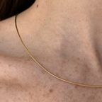 Mercedes Reversible Two Tones Collar Necklace