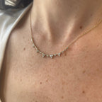 Melania Diamond Station Necklace 0.48 ct.
