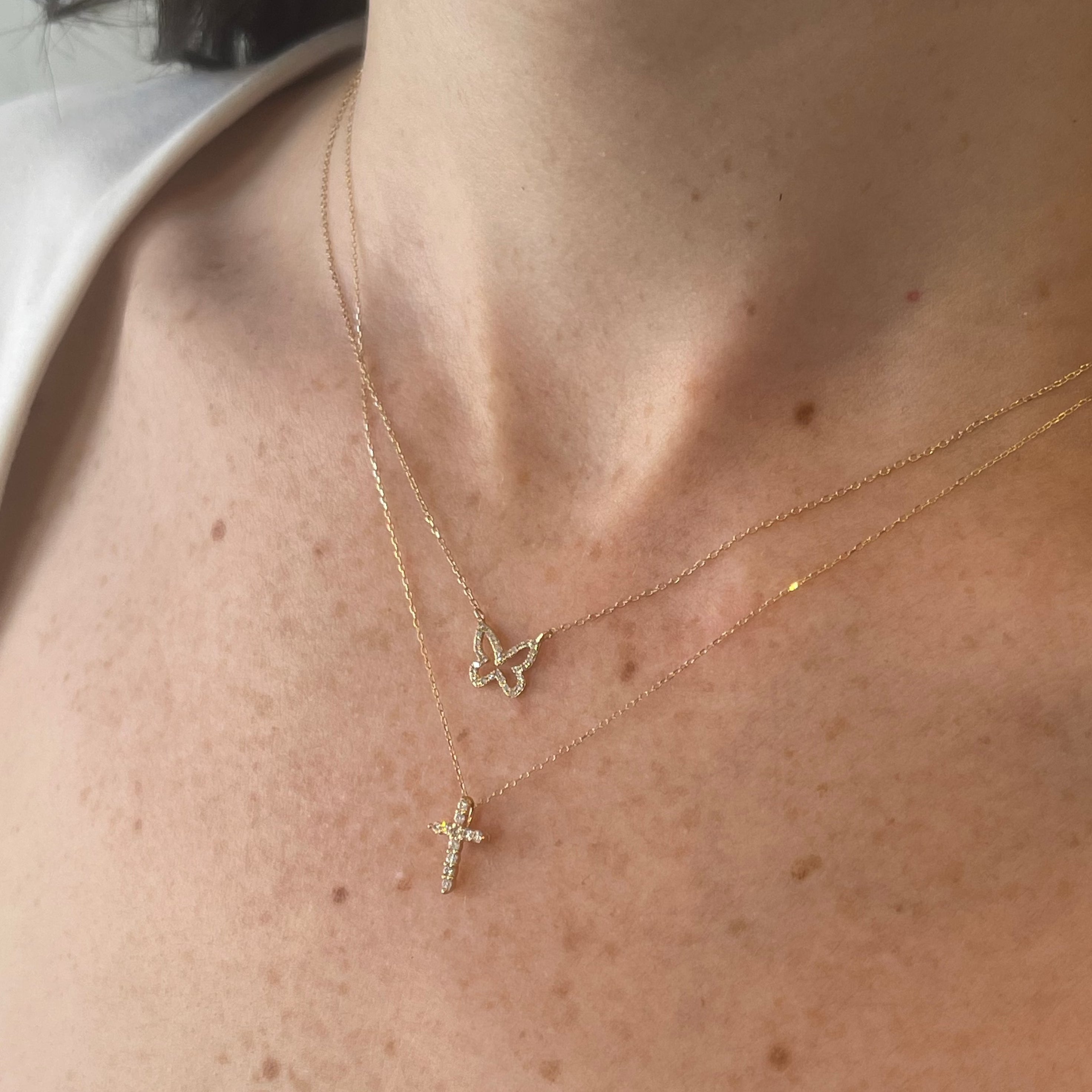 Madeline Butterfly Diamond Necklace