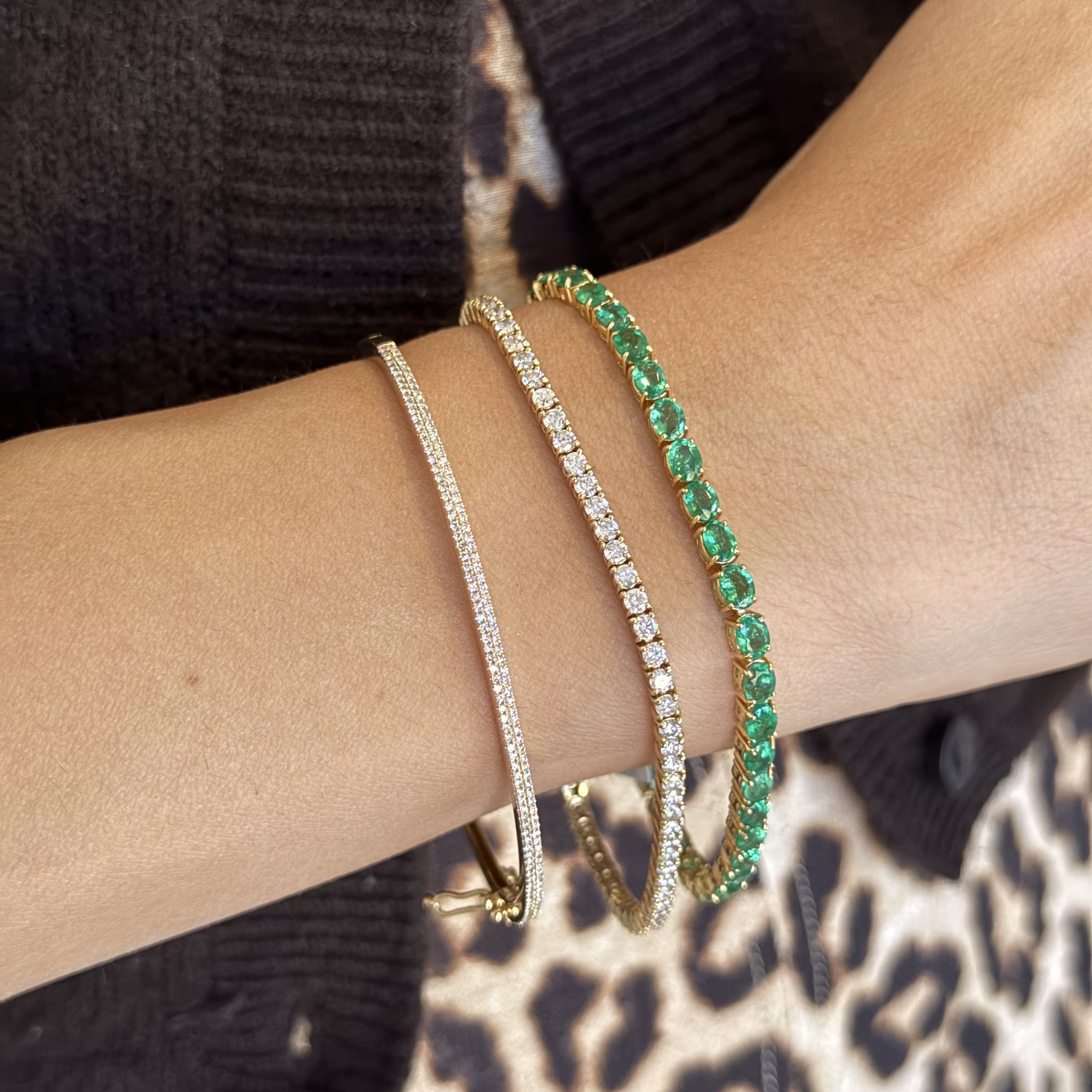 Ivonne Emerald Tennis Bracelet 6.57 ct.