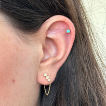 Load image into Gallery viewer, Blaze Turquoise Piercings (One Earring)
