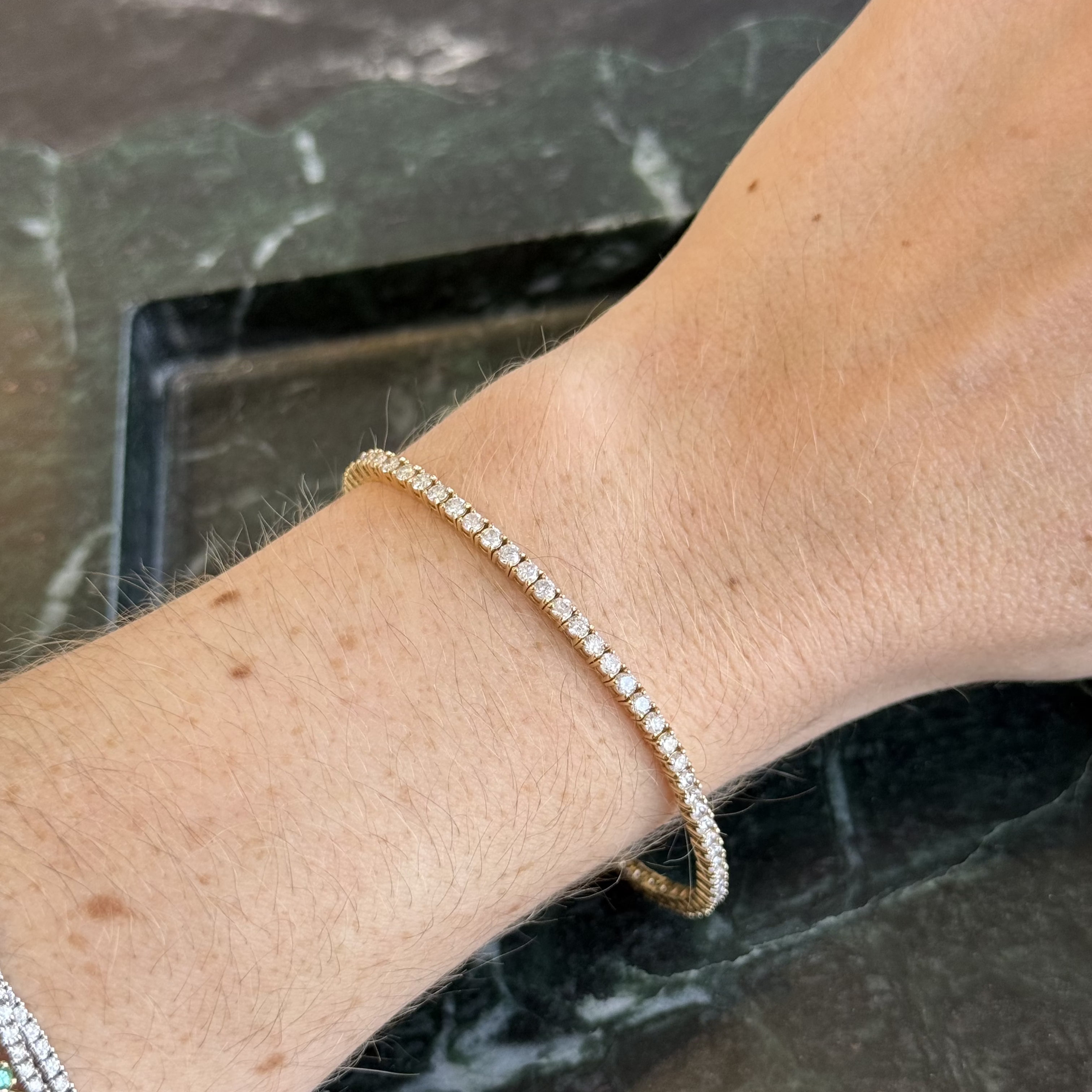 14KG Richie Diamond Tennis Bracelet 3.0 ct.