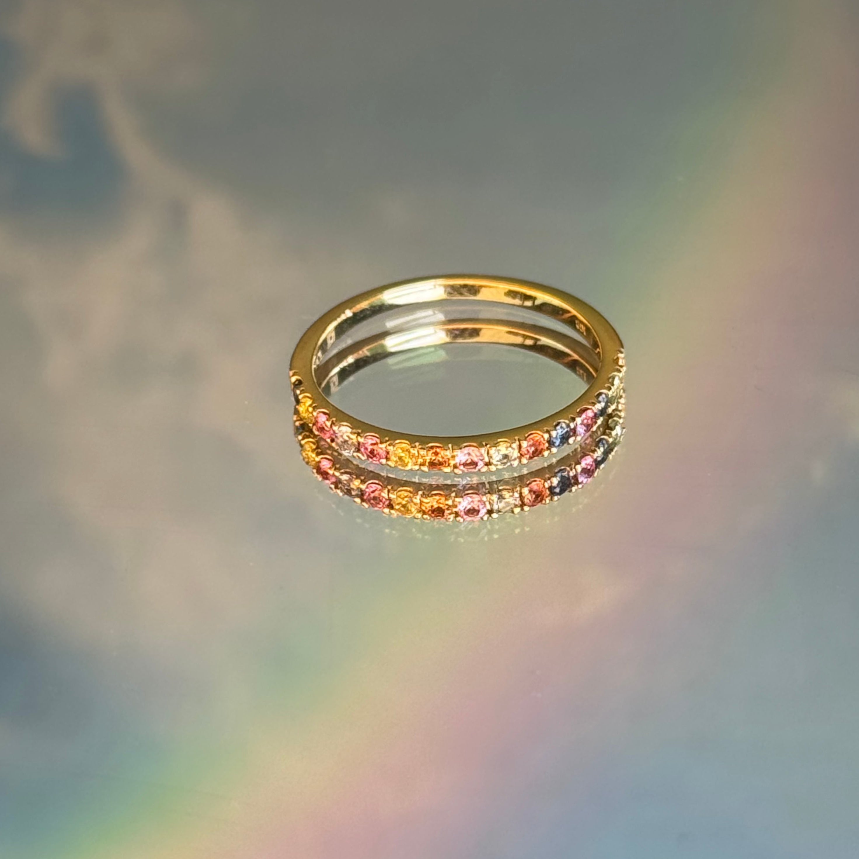 Rainbow Sapphire Ring
