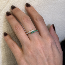 Load image into Gallery viewer, Phoebe Emerald Diamond Ring
